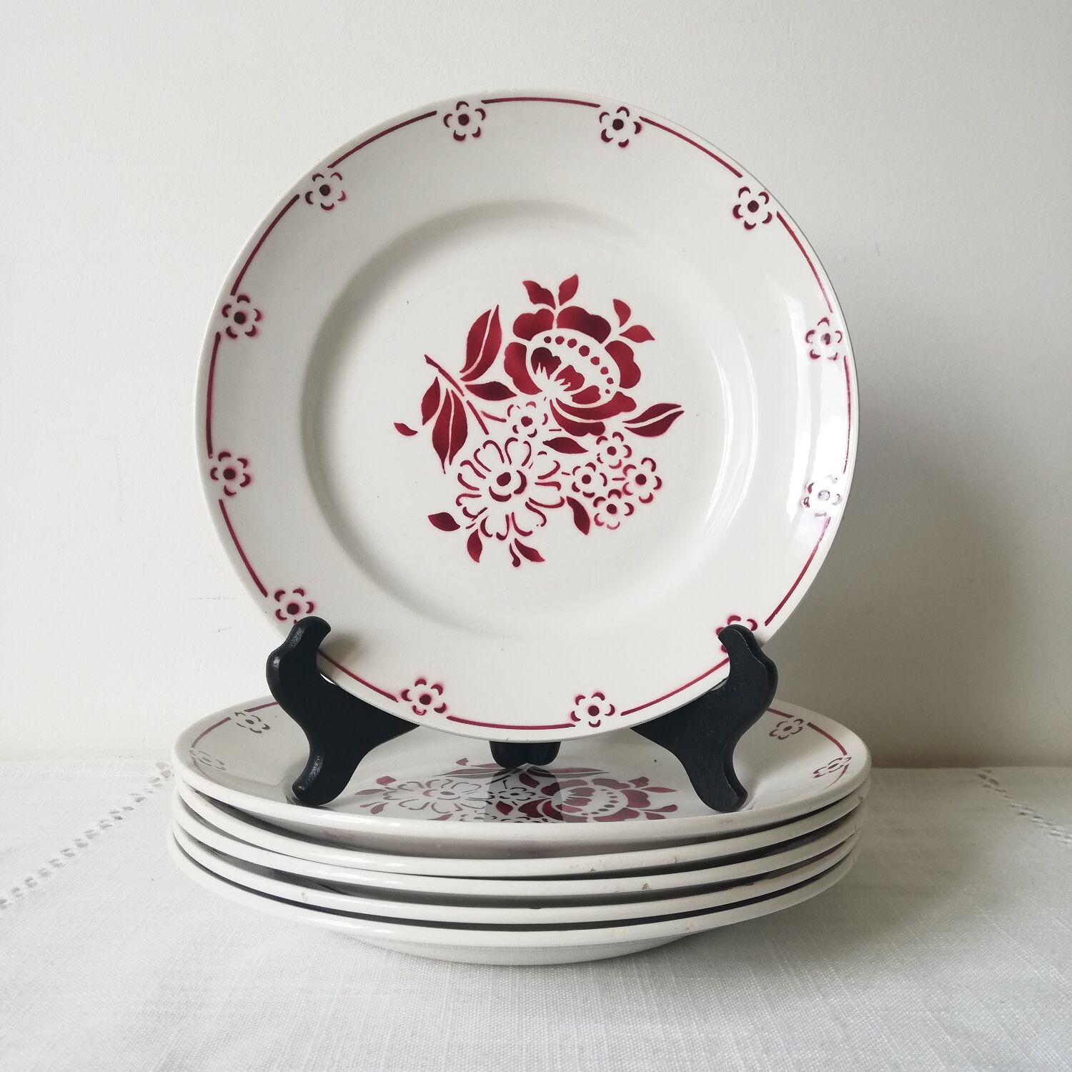 6 assiettes plates