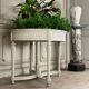 Painted carved wooden planter, circa 1900