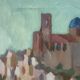 Original  Swedish Oil on Canvas – “Southern City” by Bengt Ellis, Signed