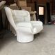 White Elda Joe Colombo chair Longhi, new condition!