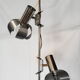 Chrome metal flower chandelier from the 70s