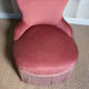 Fauteuil crapaud rose parme