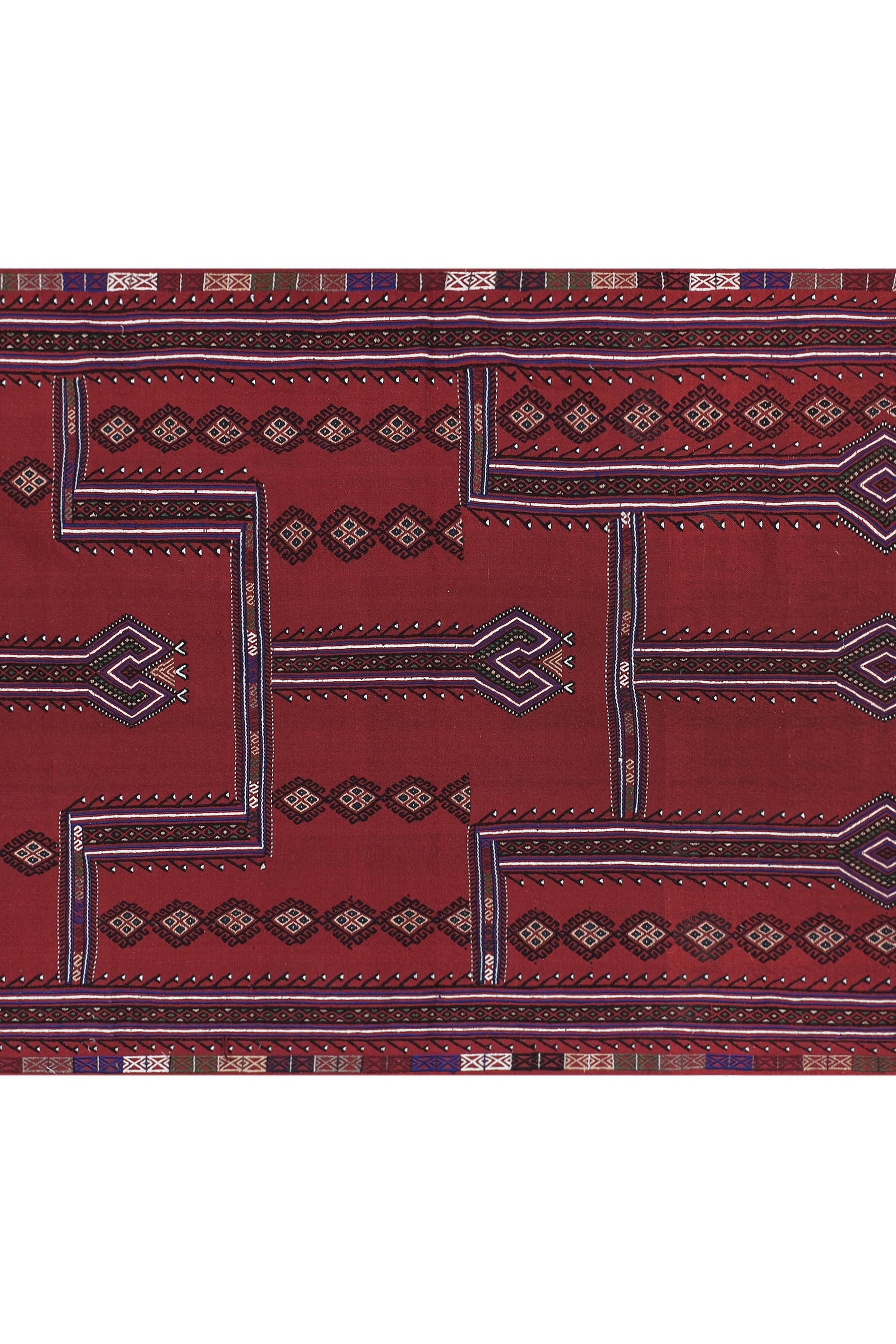 Vintage Turkish Oushak Handwoven Rug 144x240 cm