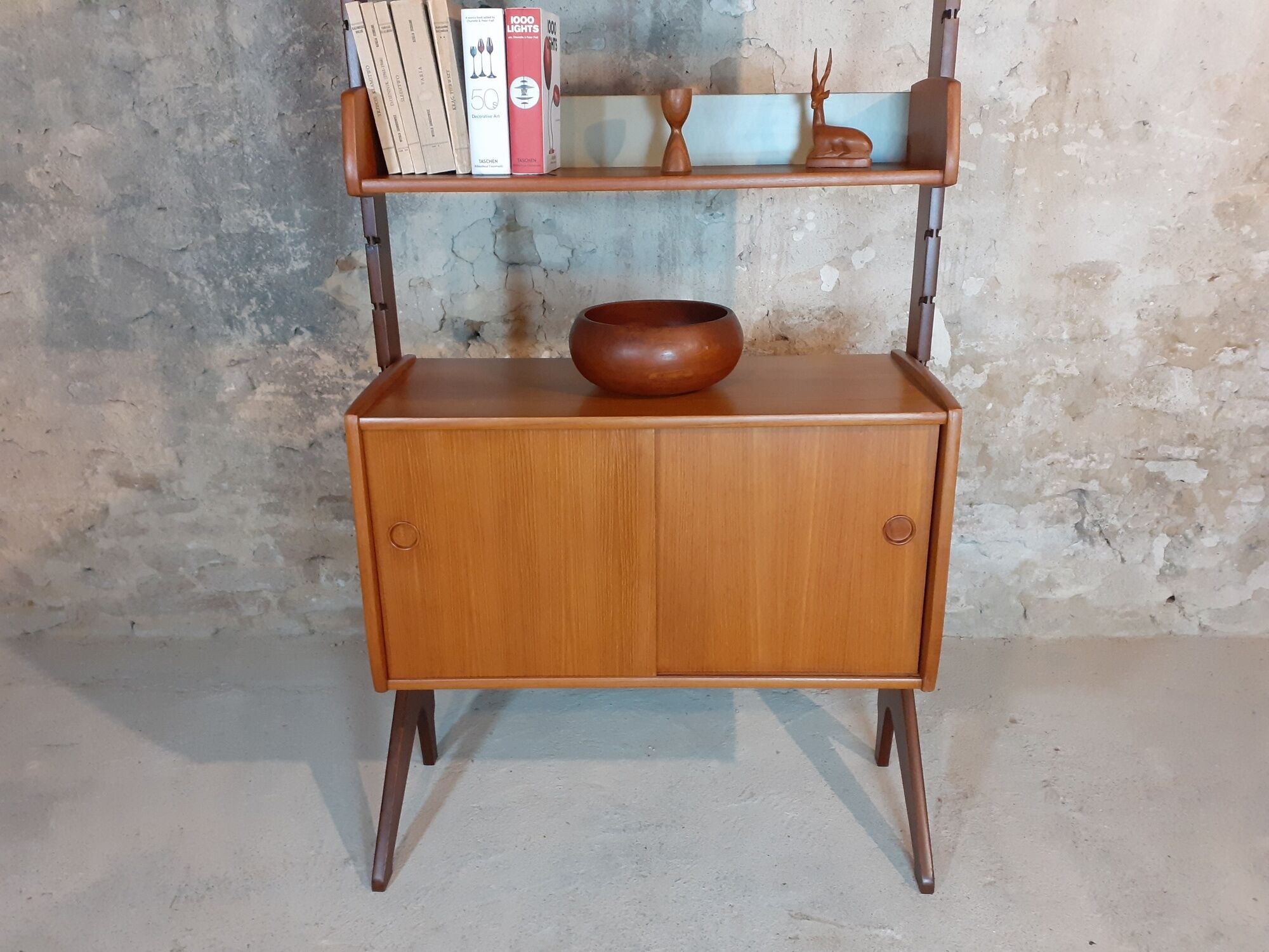 Furniture Of Storage 1 module in Teck "Ergo" by John Texmon, Mid-Century Scandinavian 1960s