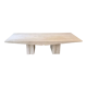 Table basse française  en travertin adouci