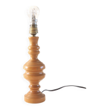 Turned wooden lamp base