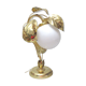 Lampe feuille dorée Hollywood Regency