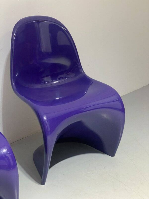 Chaise Panton vintage en violet par Verner Panton pour Bayer, années 1960.