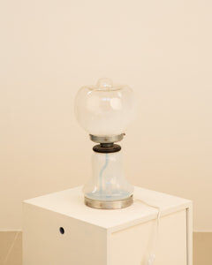 Glass lamp double lighting 70's