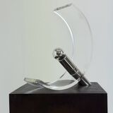 Lampe de table vintage en plexiglas