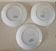 3 Sarreguemines iron earth plates