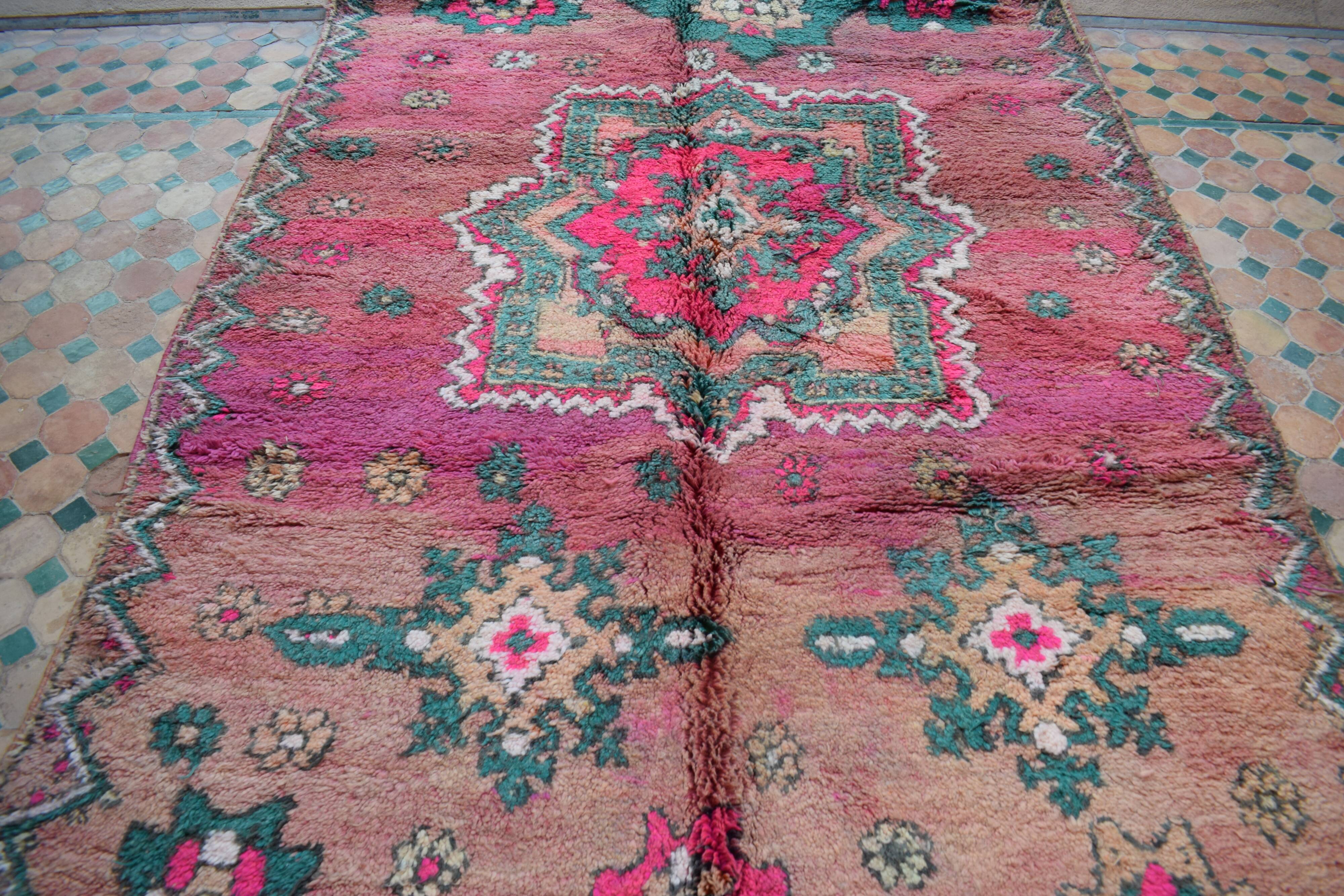 Tapis berbère marocain vintage atlas