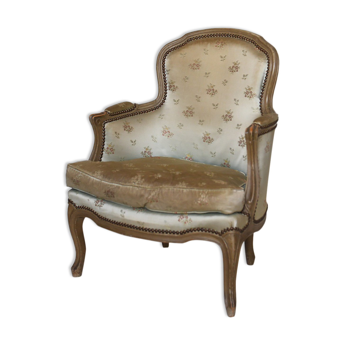 Fauteuil bergère de style Louis XV