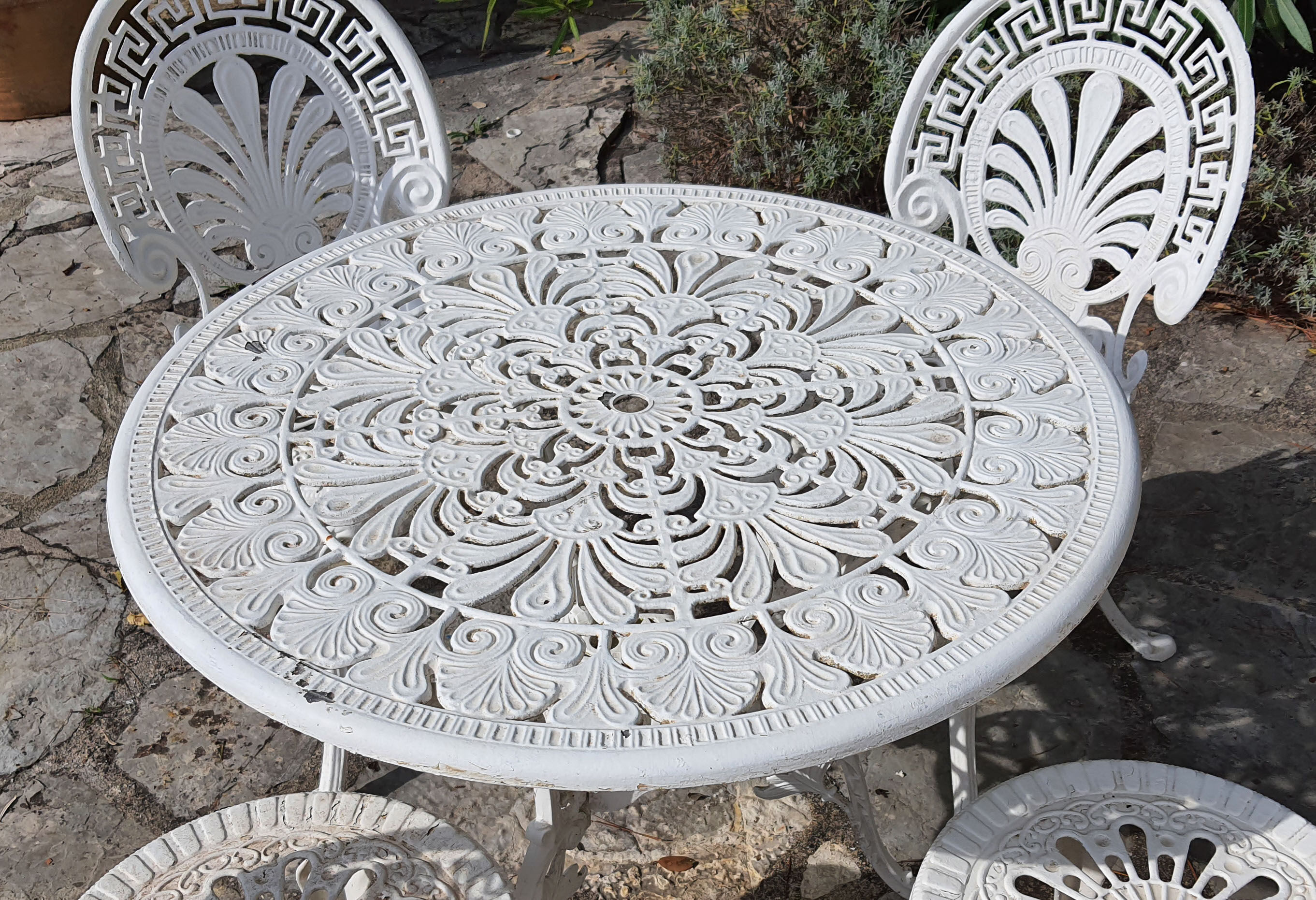 Cast iron garden furniture