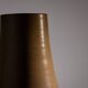Minimalist curved stoneware vase in matte sand finish