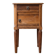 Antique Napoleon III bedside table in wood and marble