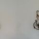 2 wall sconces with crystal drops