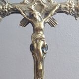 Solid brass altar crucifix