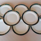 Assiettes plates Céranord, modèle Kléber