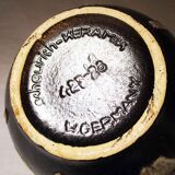 Scheurich ceramic vintage cove vase