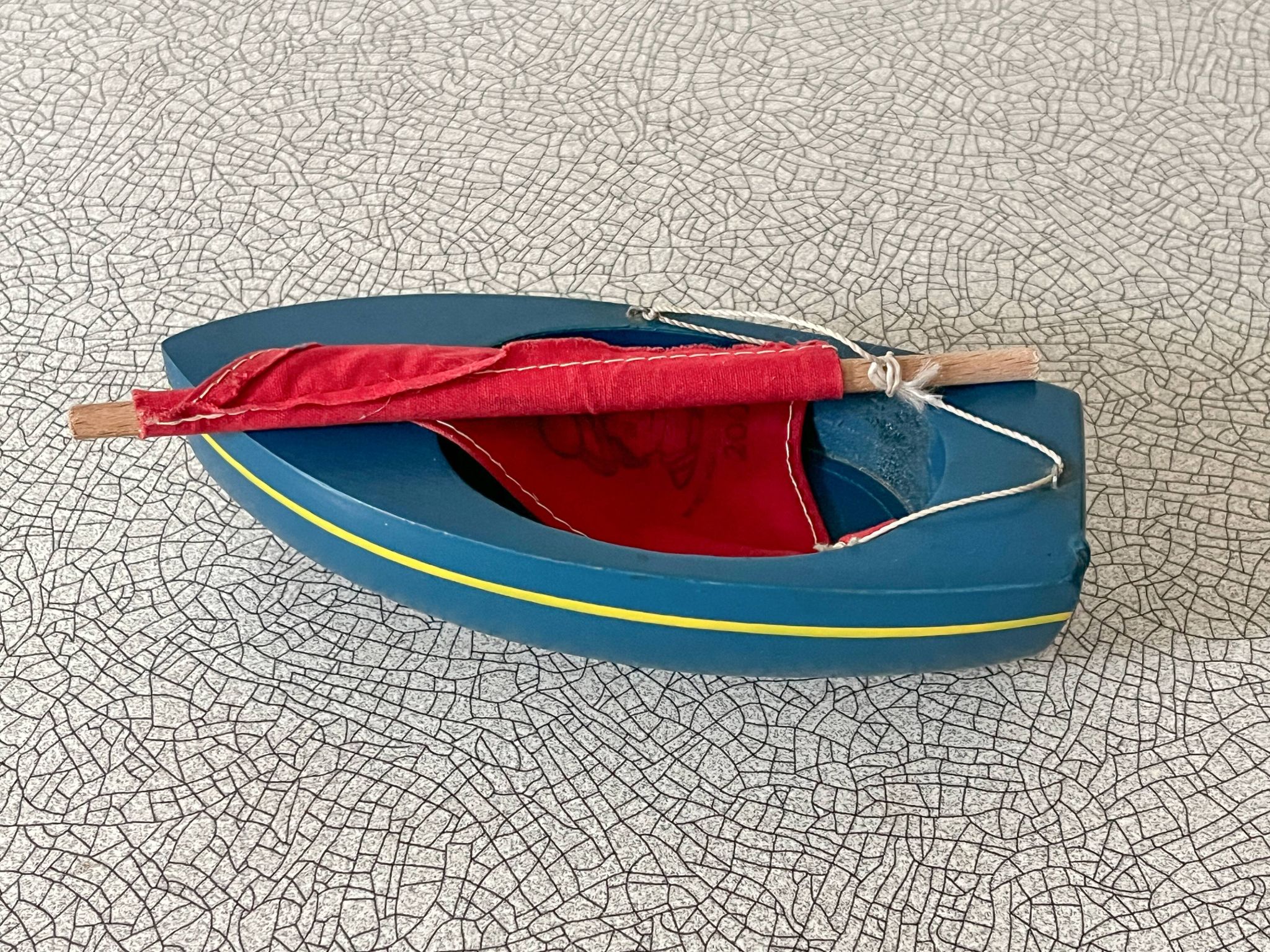 Tirot 200 French brand vintage toy pond sailboat