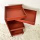 Vintage red metal architect's trolley