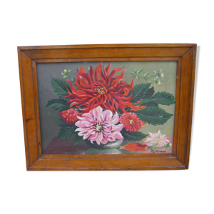 peinture Dahlia 'Eisenhower'