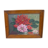 Painting Dahlia 'Eisenhower'
