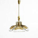 Beautiful 1960s J.T. Kalmar Franken heavy Murano glass floral ceiling lamp