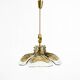 Beautiful 1960s J.T. Kalmar Franken heavy Murano glass floral ceiling lamp