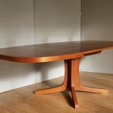 Oval baumann table with extensions from the 60