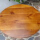 Table ovale bois fruitier
