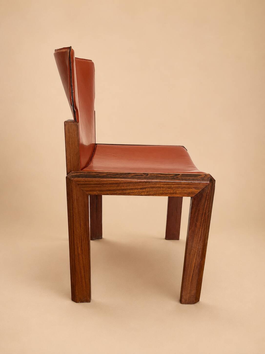 Set of 4 Paganini chairs by Luciano Frigerio, 1970s.