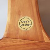 Pair of Teak & Leather heaters - model "Los Angeles" - Olivier de Schrijver