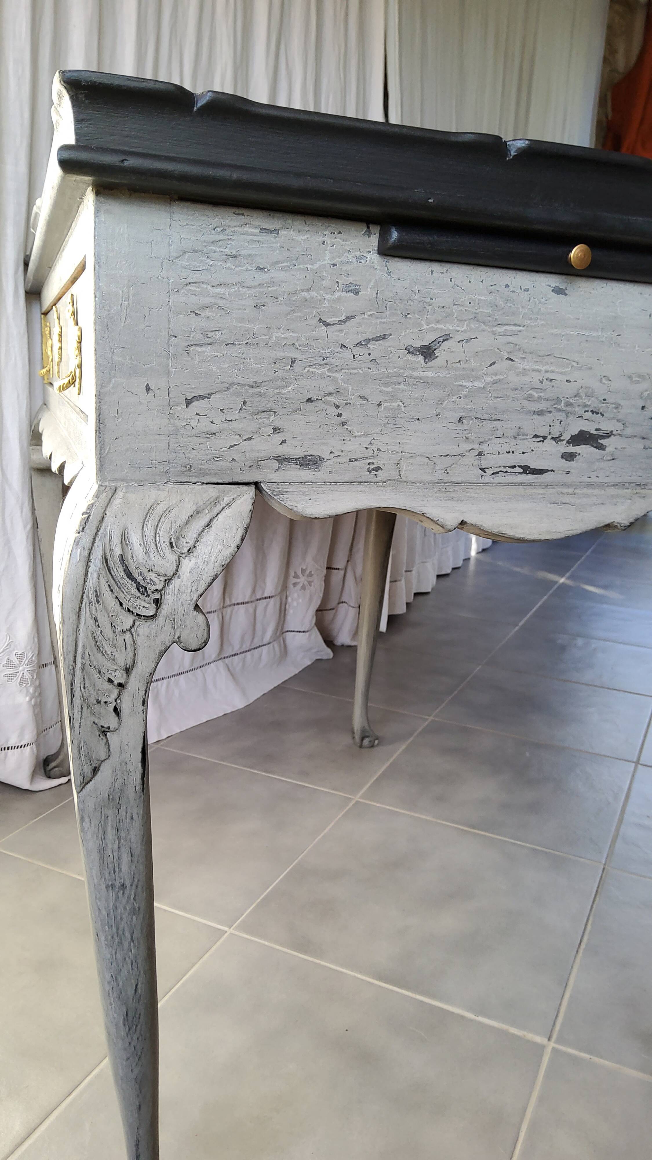 Patinated tea table