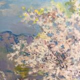 Oil painting on canvas Russian school dimensions: height -64cm - width -67