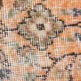 7x10 Pumpink Orange Large Vintage Rug 204x296Cm