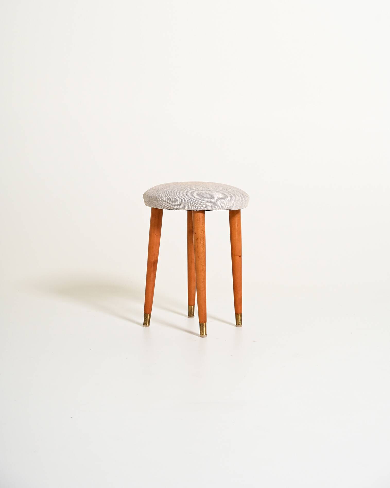 Scandinavian teak stool, 1950s