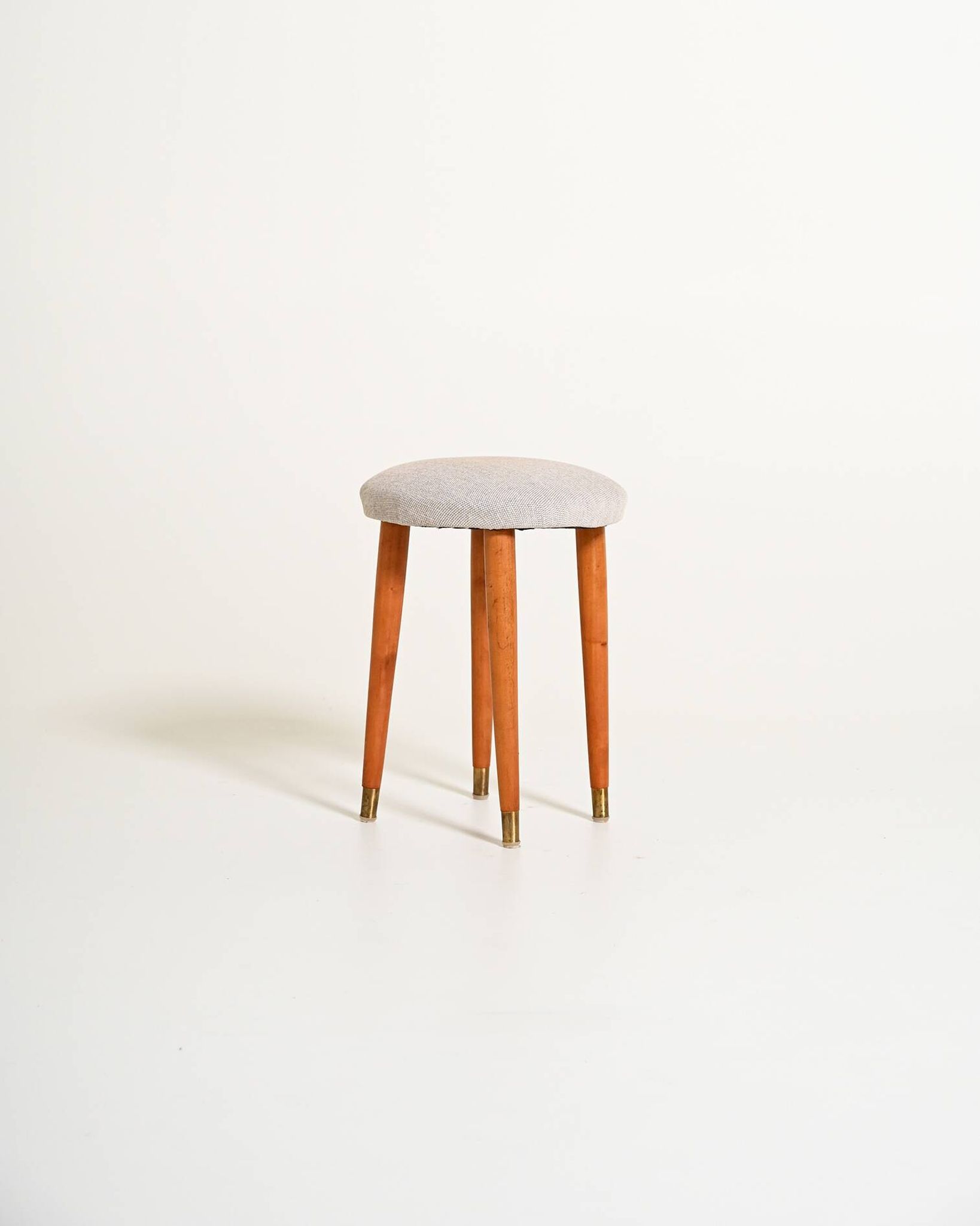 Tabouret en teck scandinave, années 1950