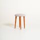 Scandinavian teak stool, 1950s