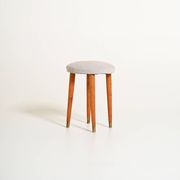 Tabouret en teck scandinave, années 1950