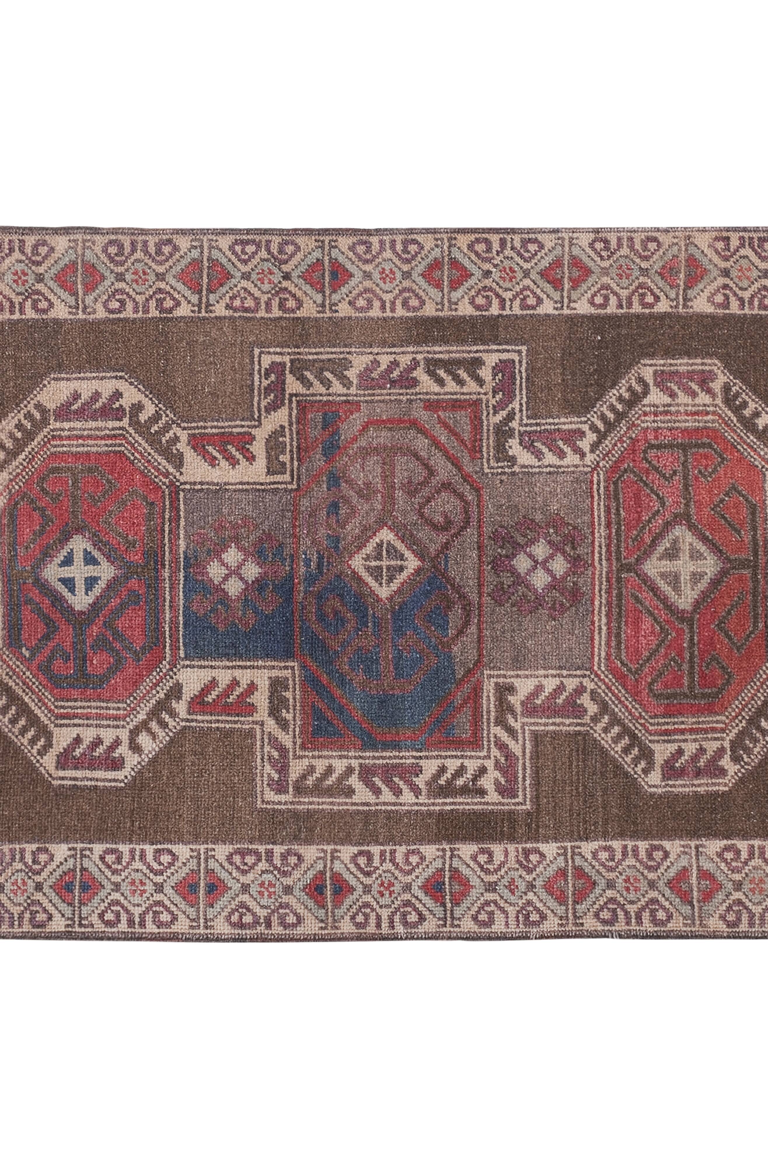 Vintage Turkish Oushak Rug Handwoven 91x160 cm