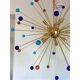 Contemporary Multicolor “Star” Murano Glass Sputnik Chandelier