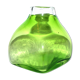 DESIGN Scandinavian vase in lined blown glass Green 1960-70 dlG Whitefriars