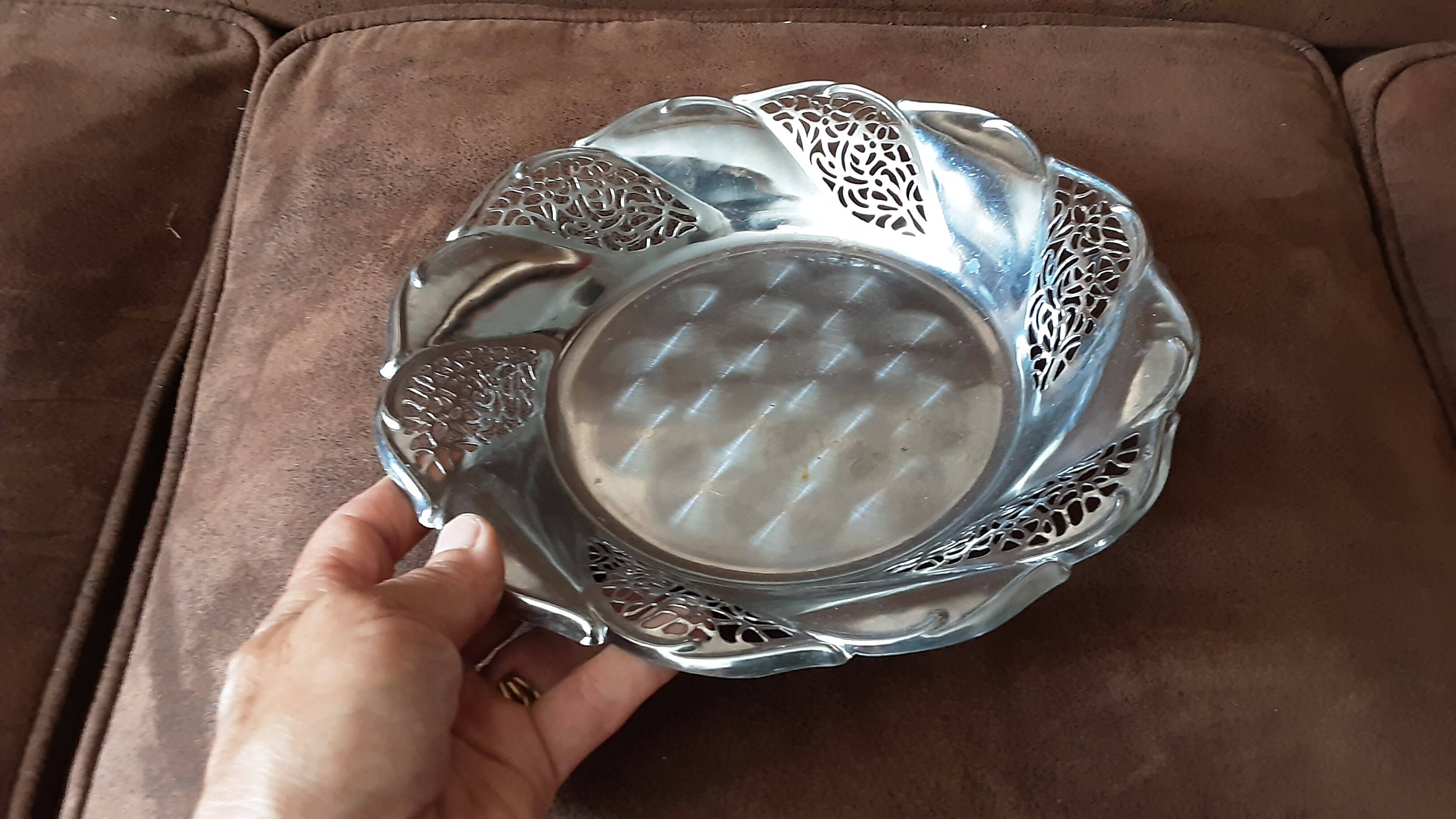 Corbeille métal vintage