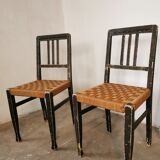 Pair of rope chairs