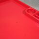 Vintage 80s red fiberglass desk