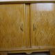 According to Jules Leleu: Rare corner sideboard in light wood, Art Deco period, circa 1930
