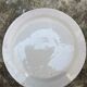 Set of 6 old plates with floral motif