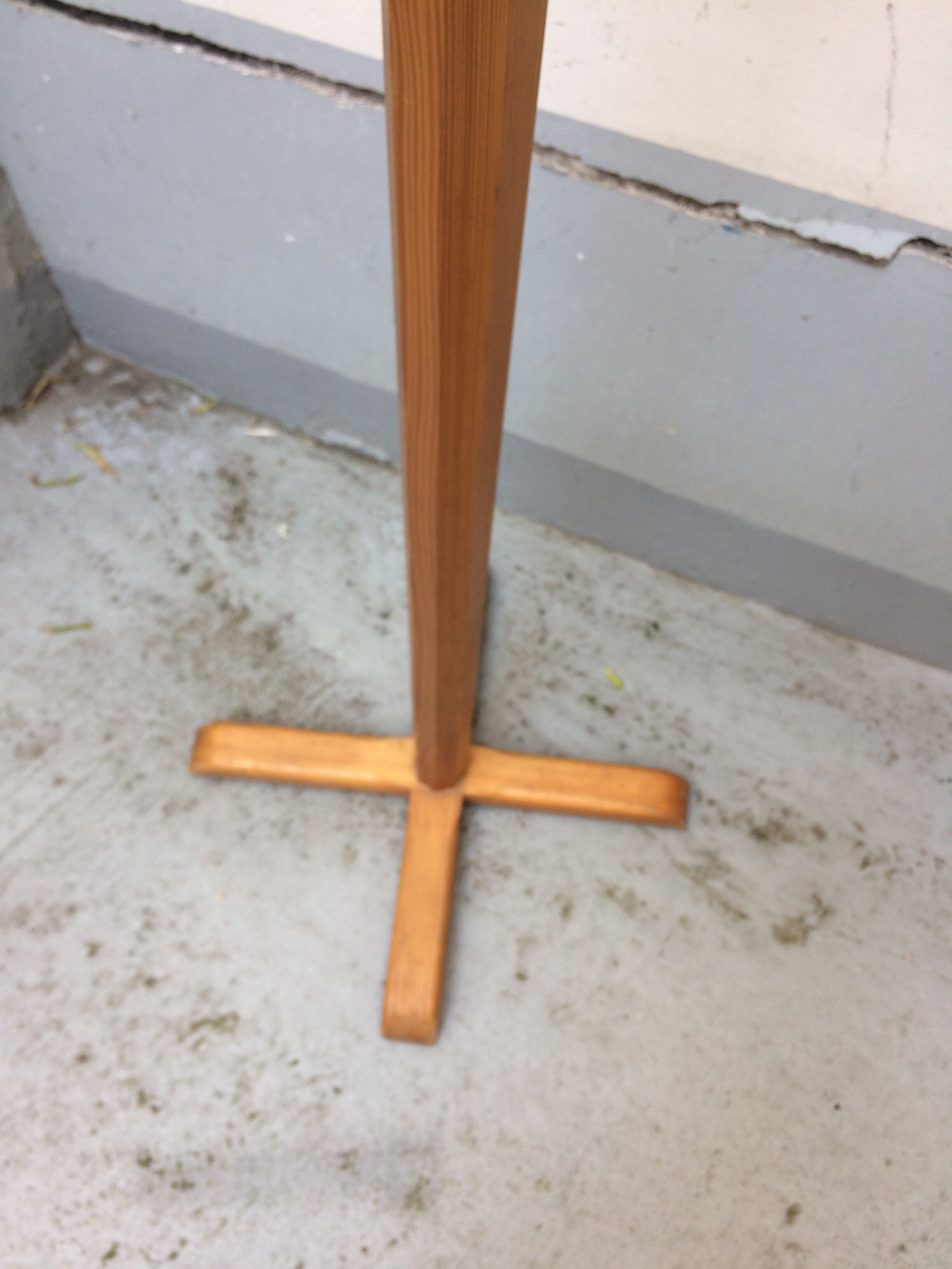 Vintage pine coat rack